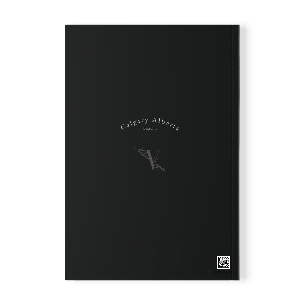 A5 Softcover Notebook — Monochrome Coneflower Photography Journal