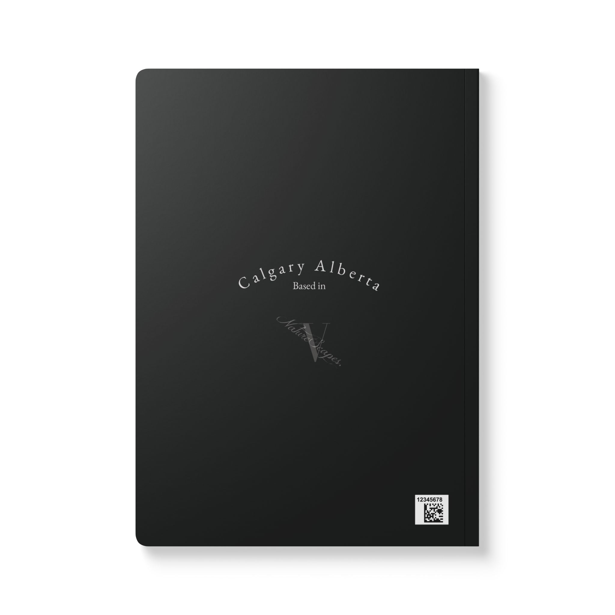 Cityscape Softcover Journal — Black & White Calgary Architecture Notebook
