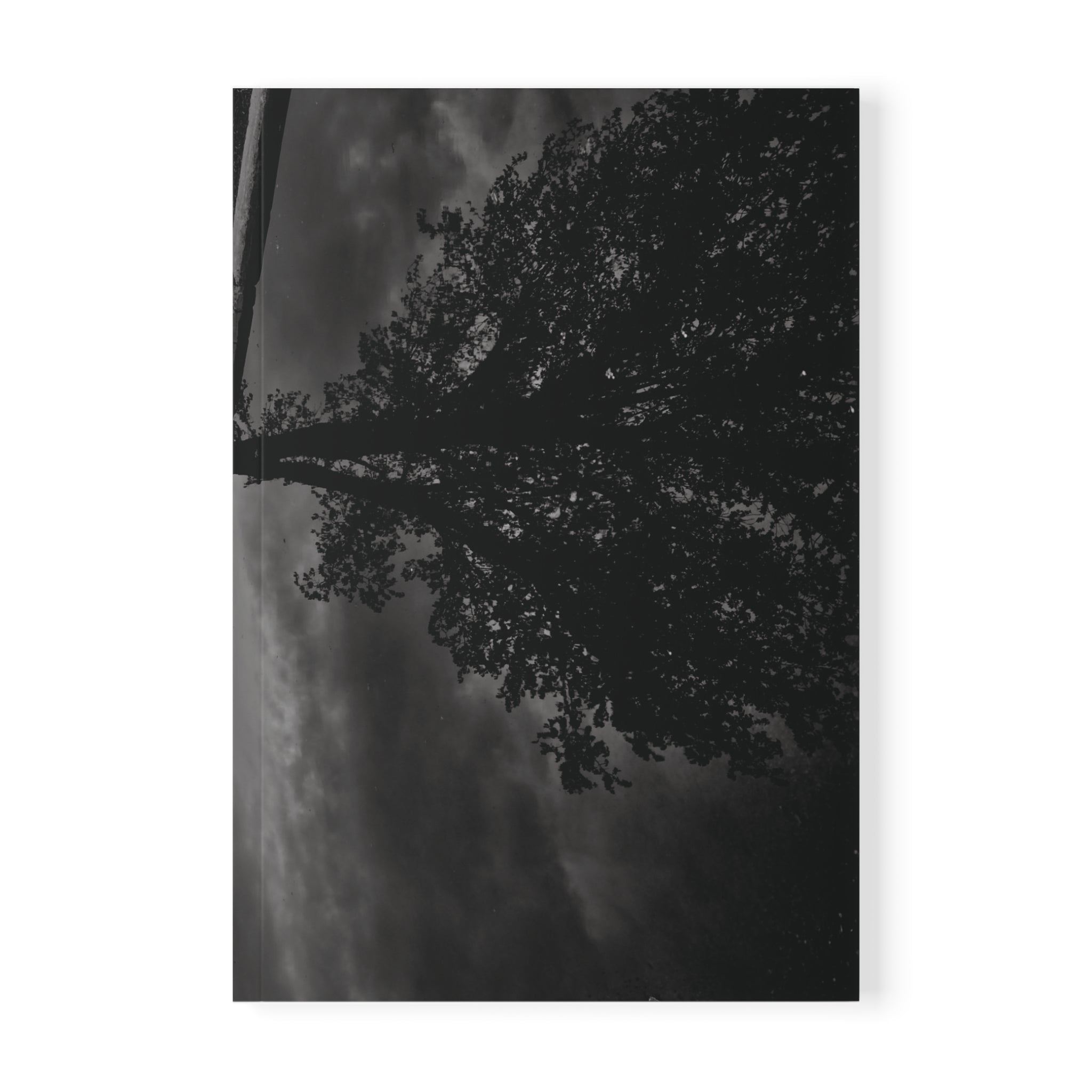 A5 Softcover Notebook — Moody Black & White Tree Photography Journal