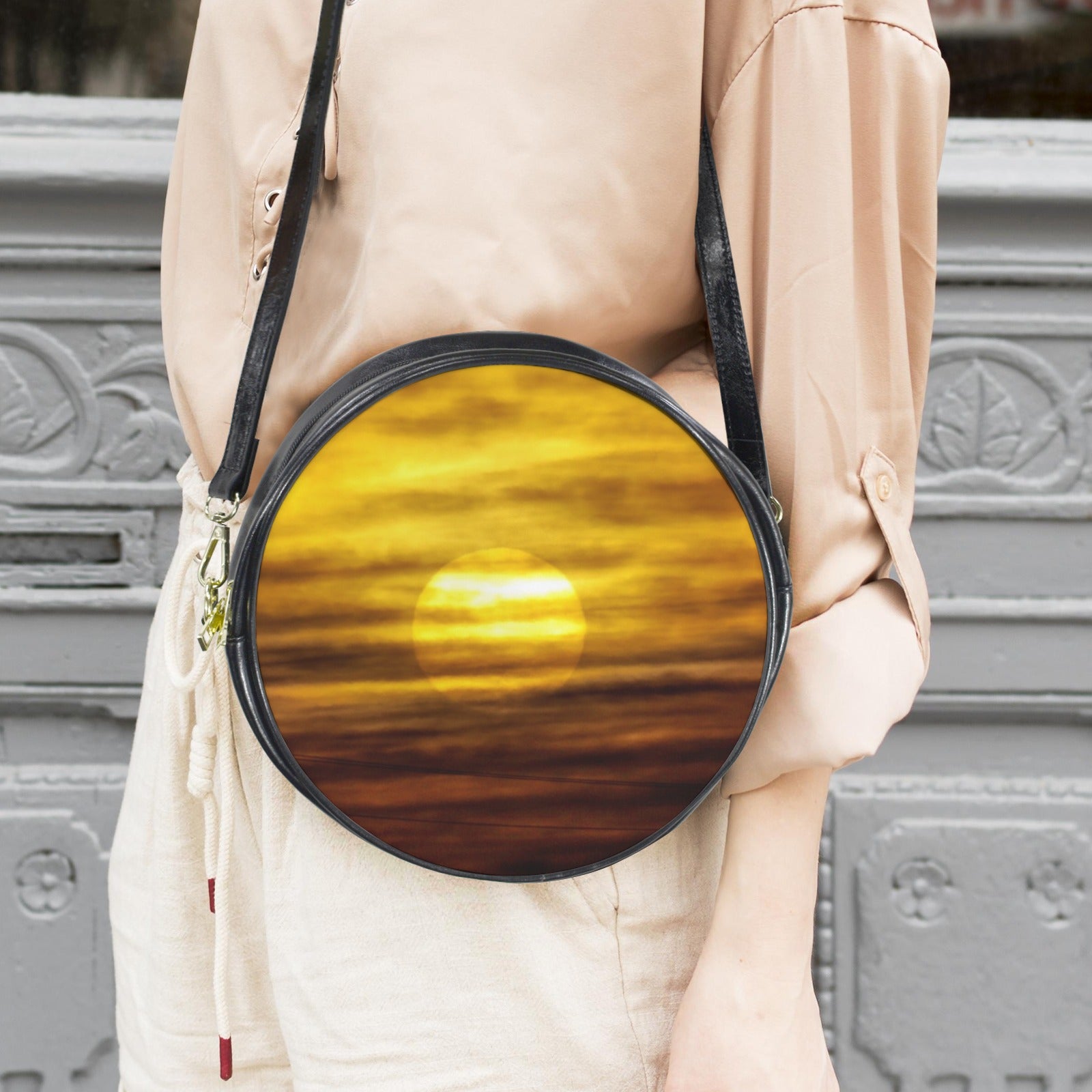 Dusk Purse Round Messenger Bag-Large