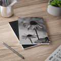 A5 Softcover Notebook — Monochrome Coneflower Photography Journal