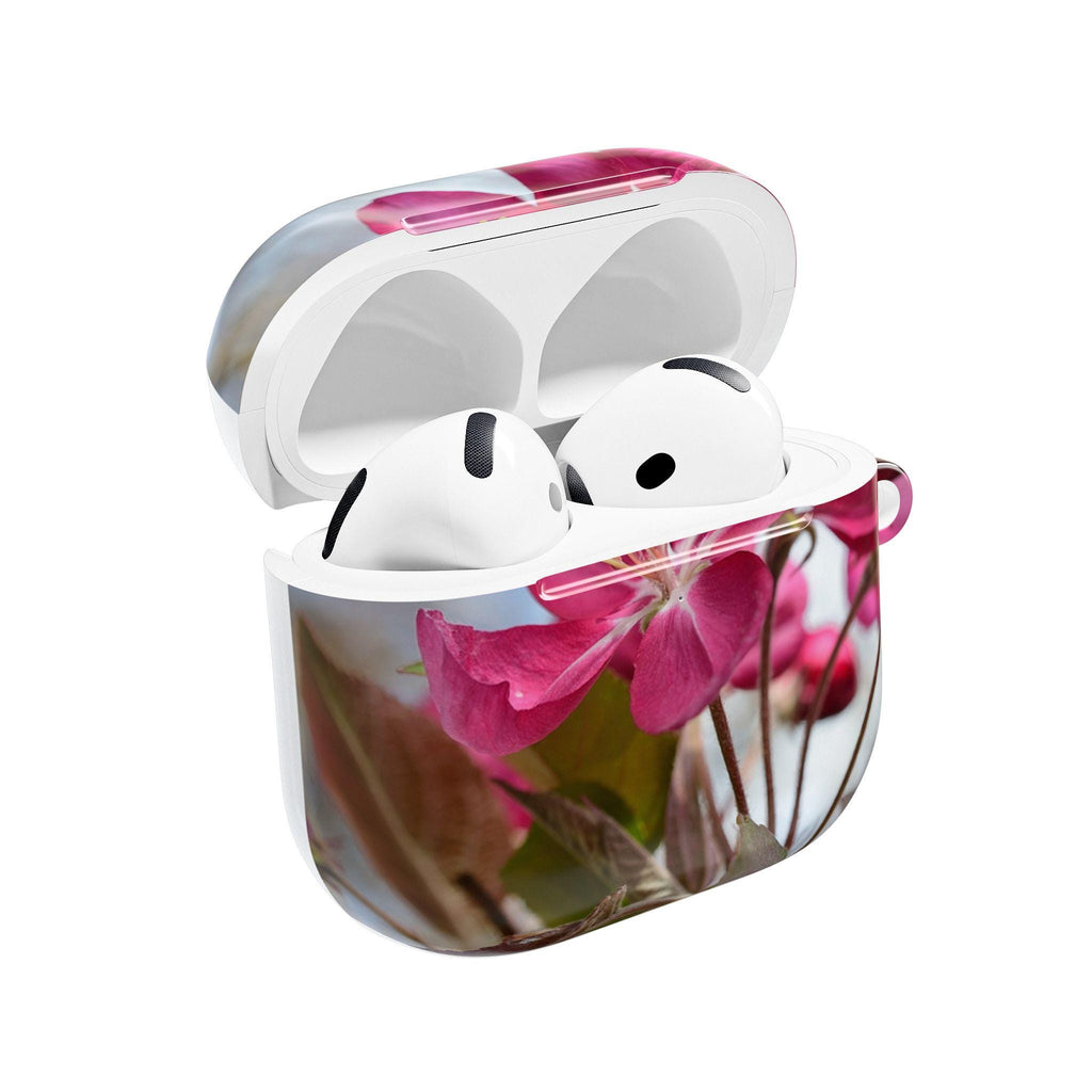 Pink Crabapple Blossom AirPod Case | Floral Spring Bloom