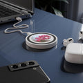 Pink Blossom floral wireless charging pad | Spring flower phone charger