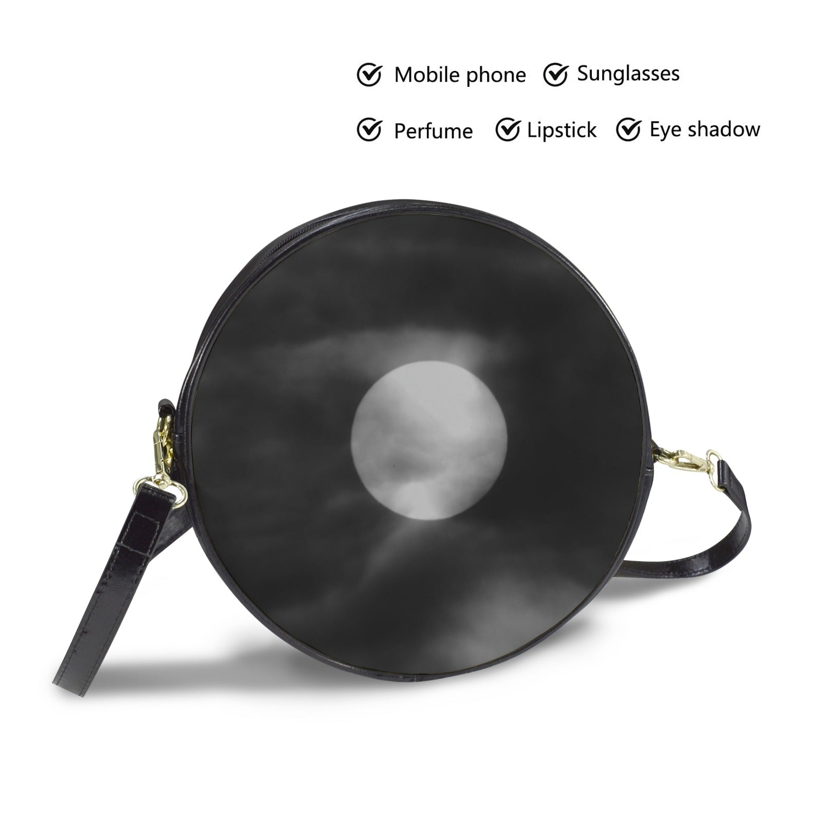 Moon Purse Round Messenger Bag-Large