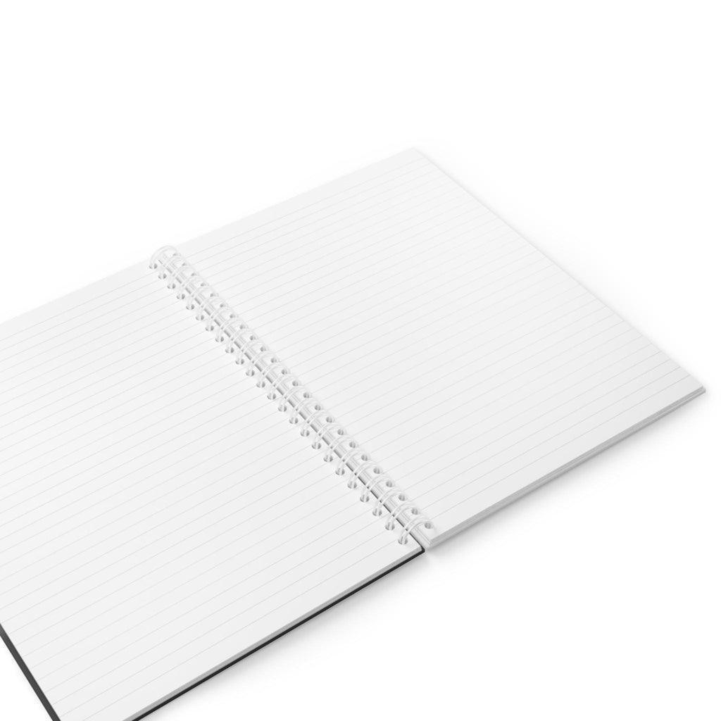 Dandelion Silhouette Notebook | Black White Floral Spiral Notebook