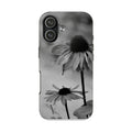 Black and White Coneflower Photo Tough Phone Case | Floral, Minimalist, Botanical