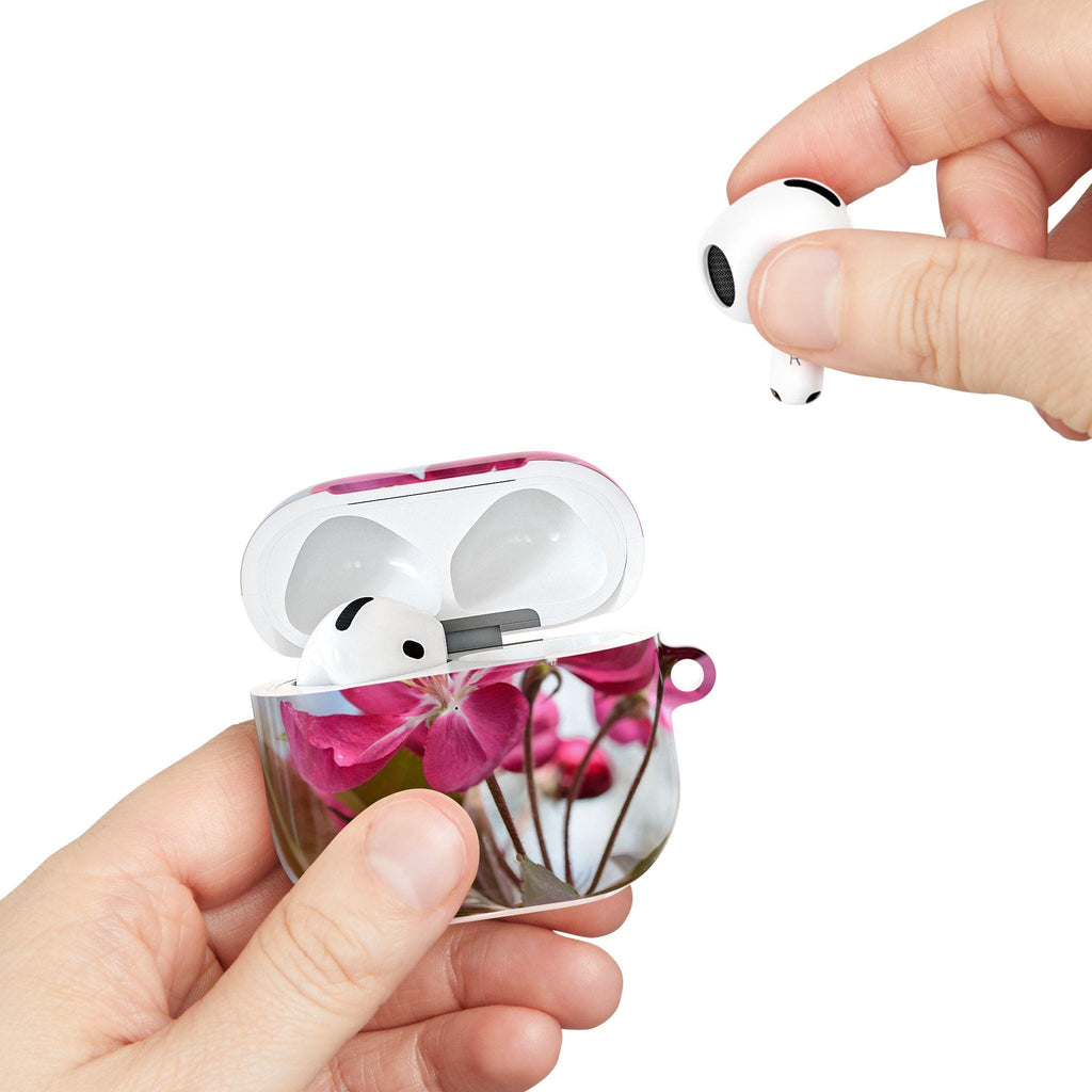 Pink Crabapple Blossom AirPod Case | Floral Spring Bloom